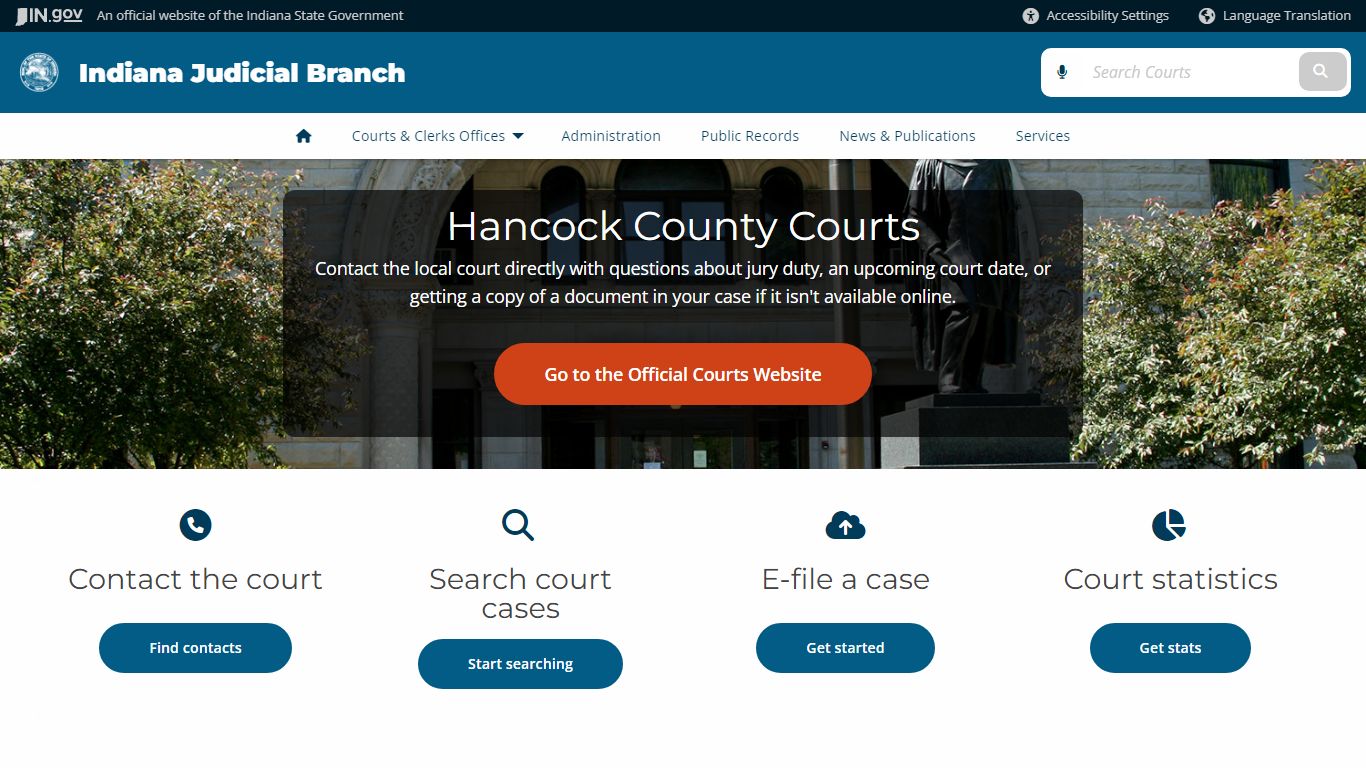 Indiana Judicial Branch: Hancock County - IN.gov